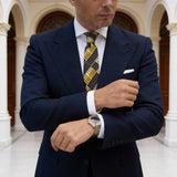 Black With Yellow Plaid Necktie