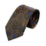 Black Gold Paisley Necktie