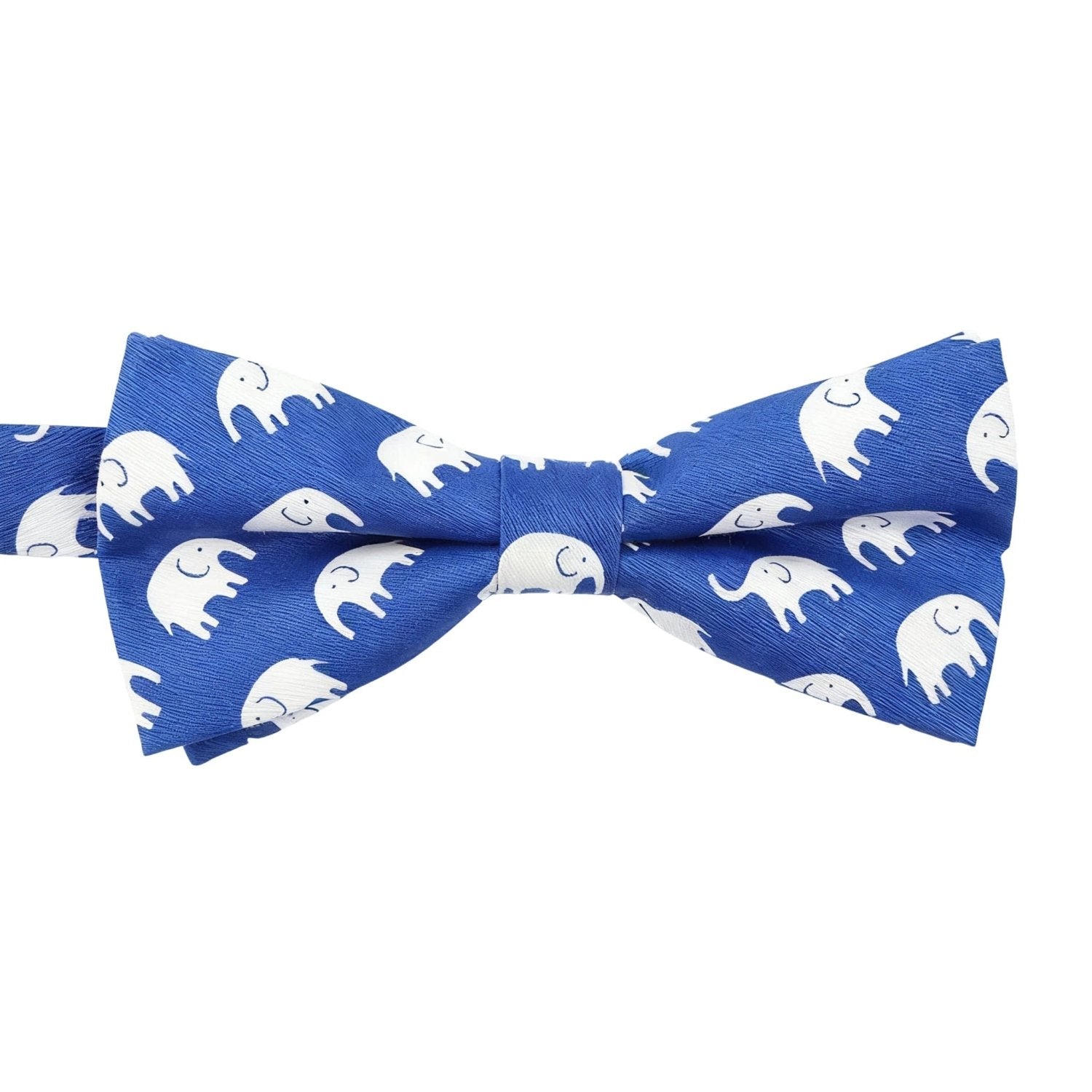 Blue With White Elephants Bowtie