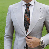 Black With Red Tiger Necktie