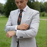 Black With Red Tiger Necktie