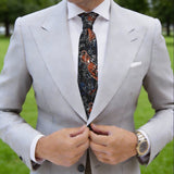 Black With Red Tiger Necktie