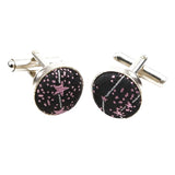 Black Pink Star Cufflink