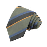 Green Blue Striped Necktie