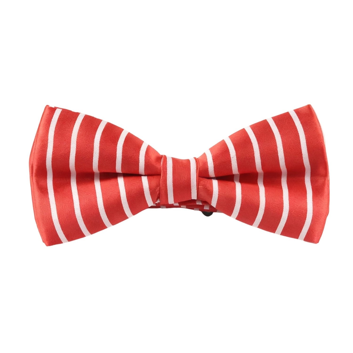 Red With White Vertical Stripes Bowtie