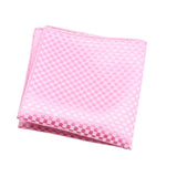 Pink Light Pink Checkered Pocket Square