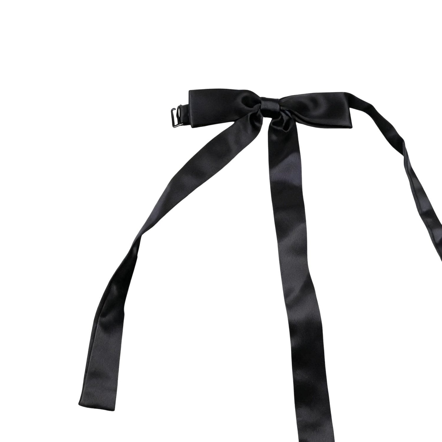 Black With Black Solid Bowtie