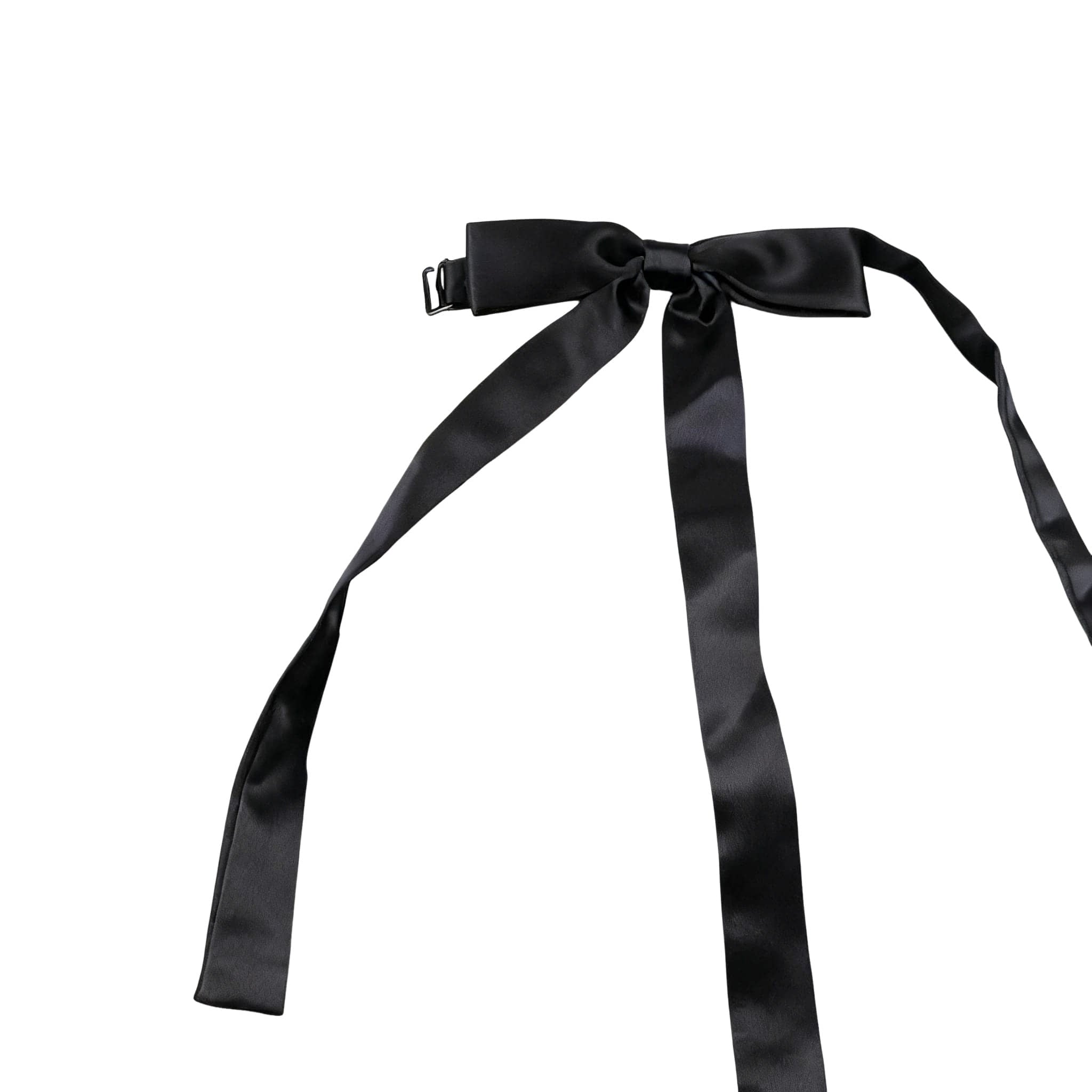 Black Long Bow Tie