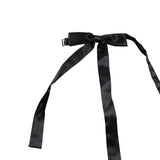 Black Long Bow Tie