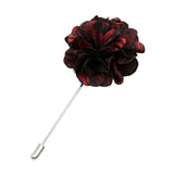 Red Black Striped Lapel Pin