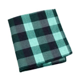 Green Black Plaid Pocket Square
