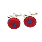 Red Blue Dotted Cufflink