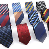 ZONFAZ Fashion Striped Silk Ties 6cm Width