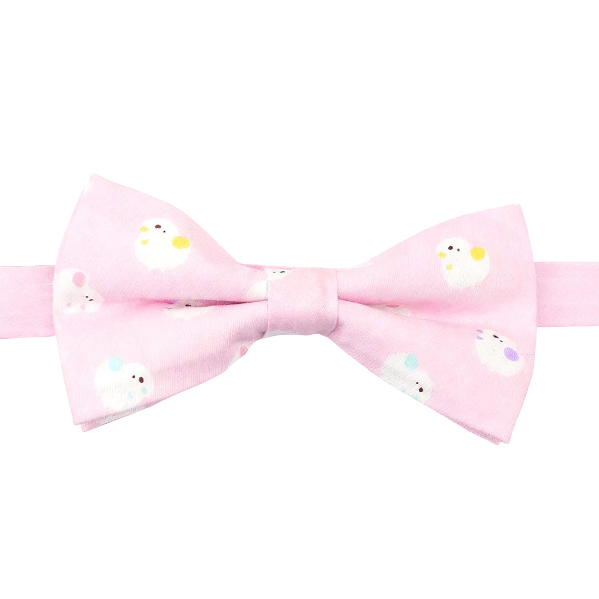 White Yellow Animal Bowtie