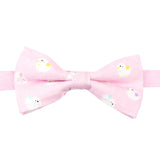 White Yellow Animal Bowtie