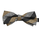 Black Gold Chevron Bowtie