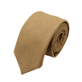 Khaki Khaki Solid Necktie