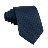 Teal Red Geometric Necktie