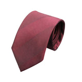 Burgundy Striped Necktie