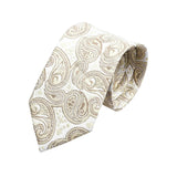 Off-White Brown Paisley Necktie