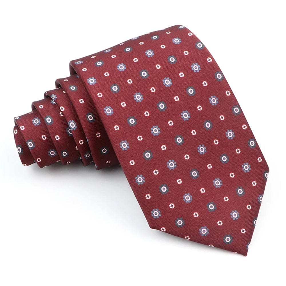 ZONFAZ Novelty Polka Dot Paisley Silk Tie