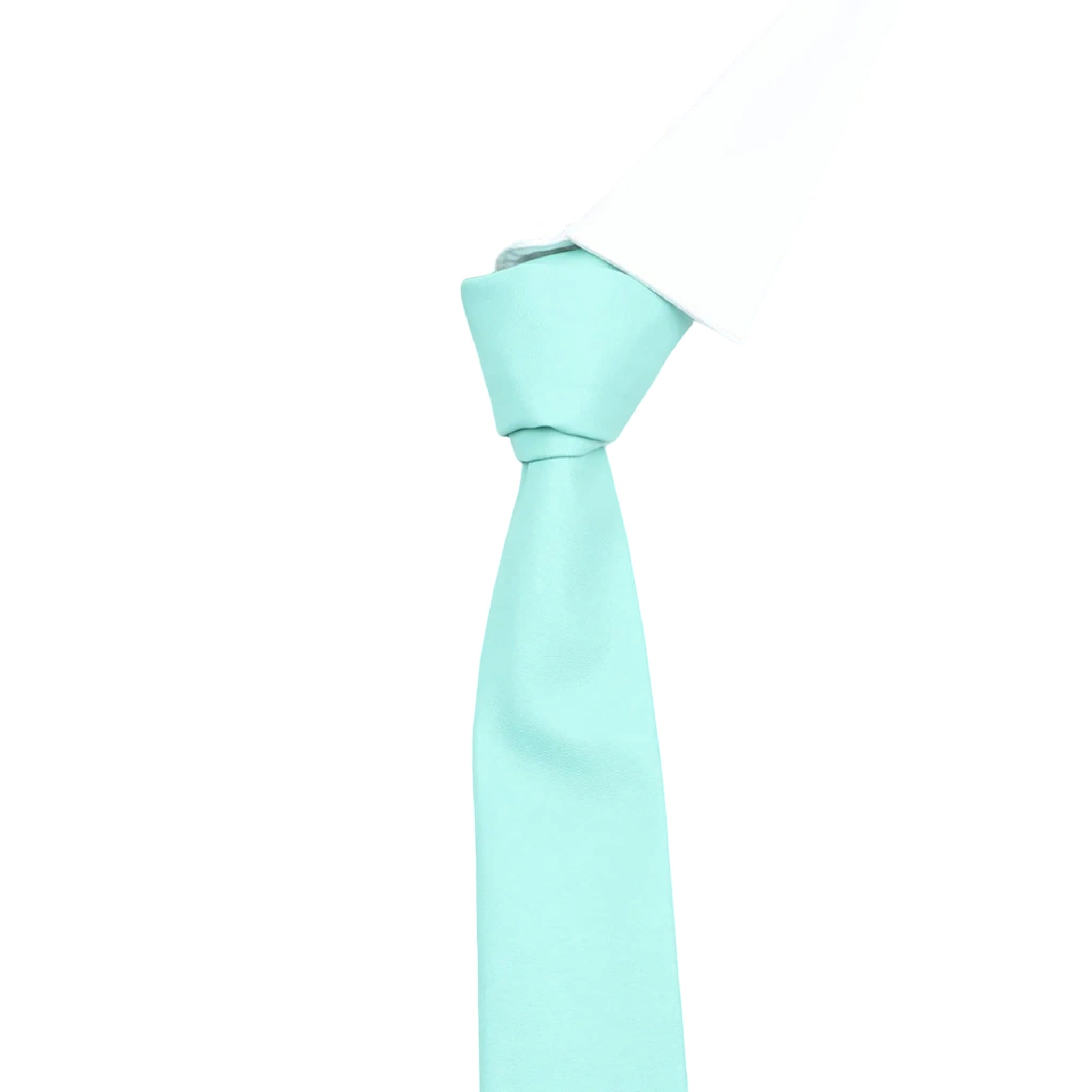 Aqua Solid Necktie