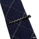 Silver Zigzag Tie Bar