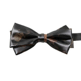 Black Gold Floral Bowtie