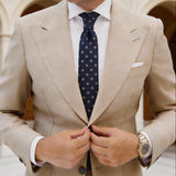 Blue With Gray Polka Dot Necktie