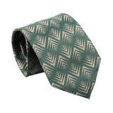 Green Beige Geometric Necktie