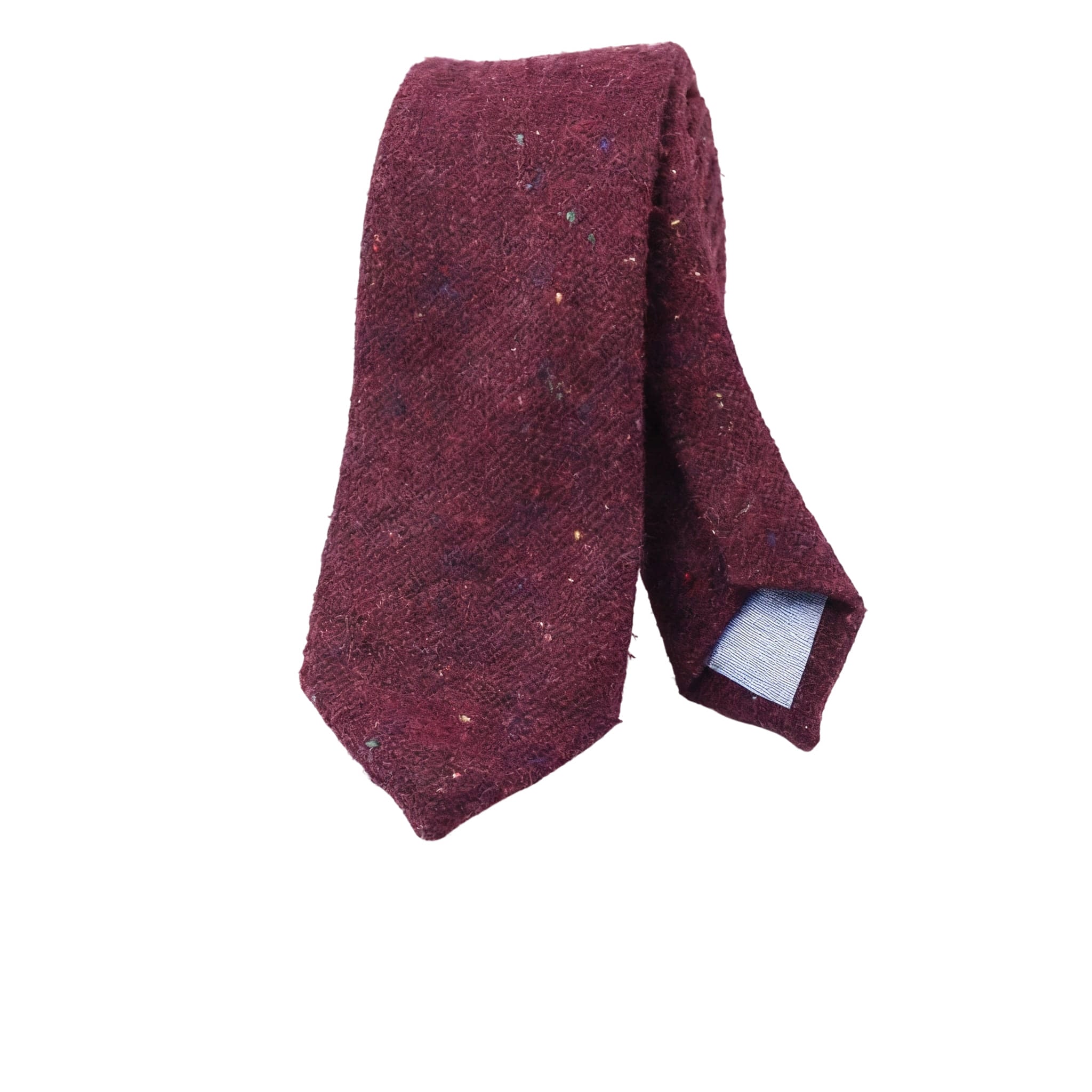 Burgundy Speckled Wool Tie