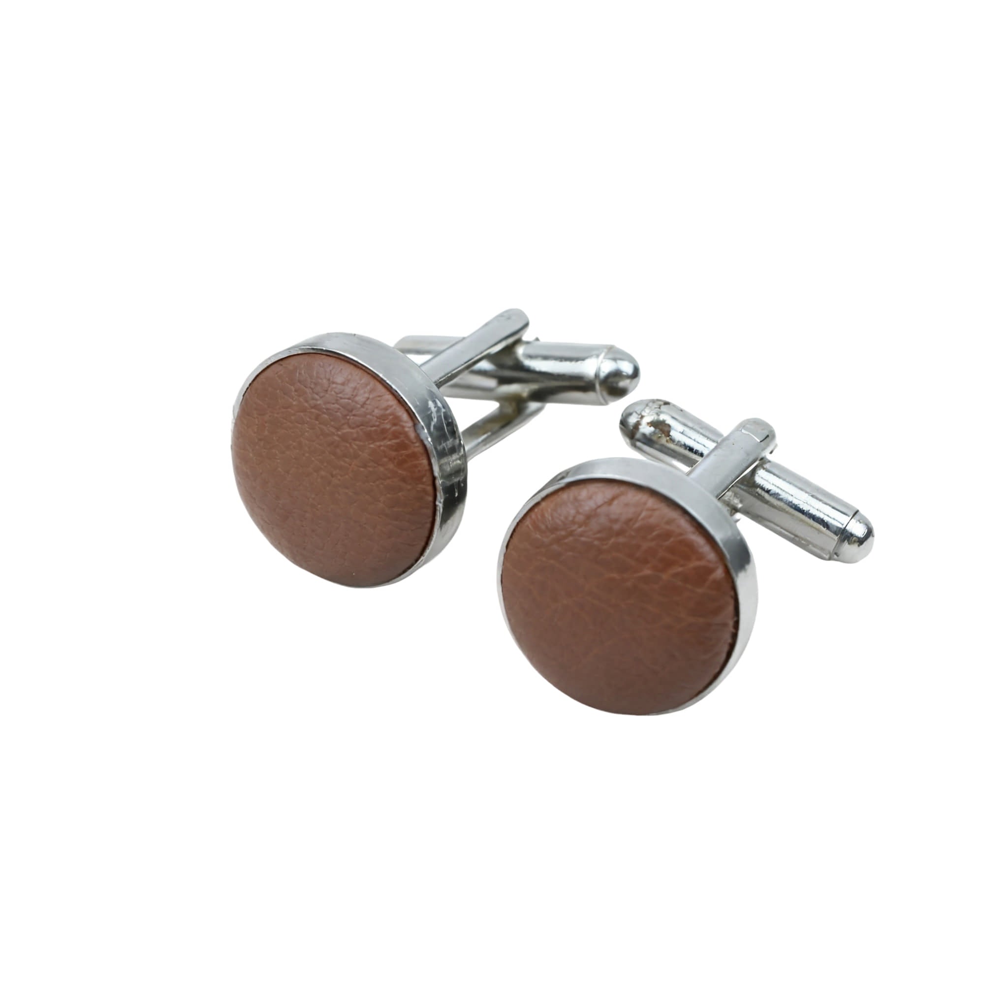 Brown Plain Cufflink