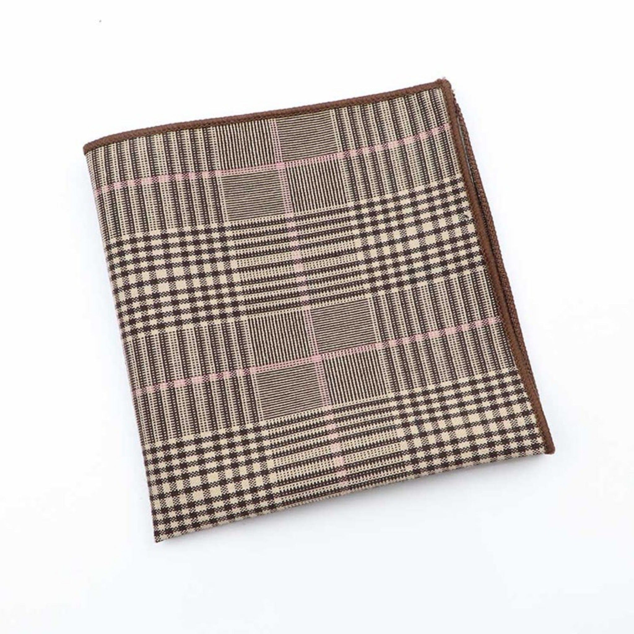 ZONFAZ Vintage Cotton Tie Set Striped Necktie Bowtie Pocket Square