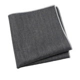 Gray Gray Herringbone Pocket Square