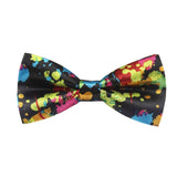 White Black Houndstooth Bowtie