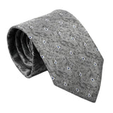 Gray Blue Paisley Necktie