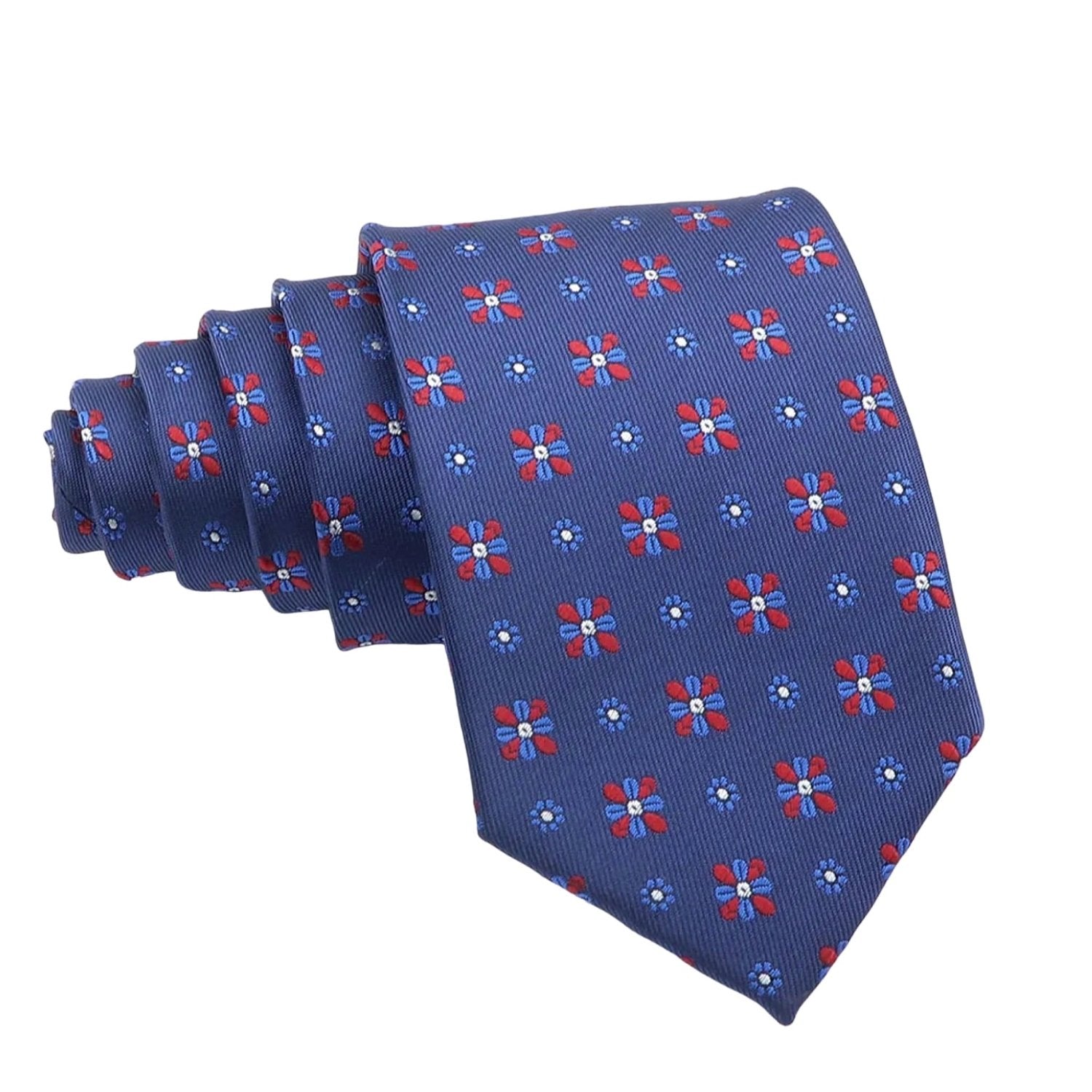 Blue With White Polka Dots Necktie