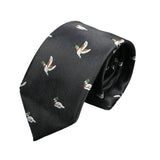 Black White Duck Necktie