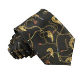 Black Gold Tiger Necktie