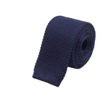 Navy Knitted Necktie