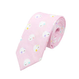 Pink White Animal Necktie