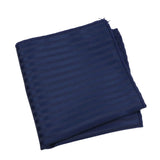 Navy Blue Navy Striped Pocket Square