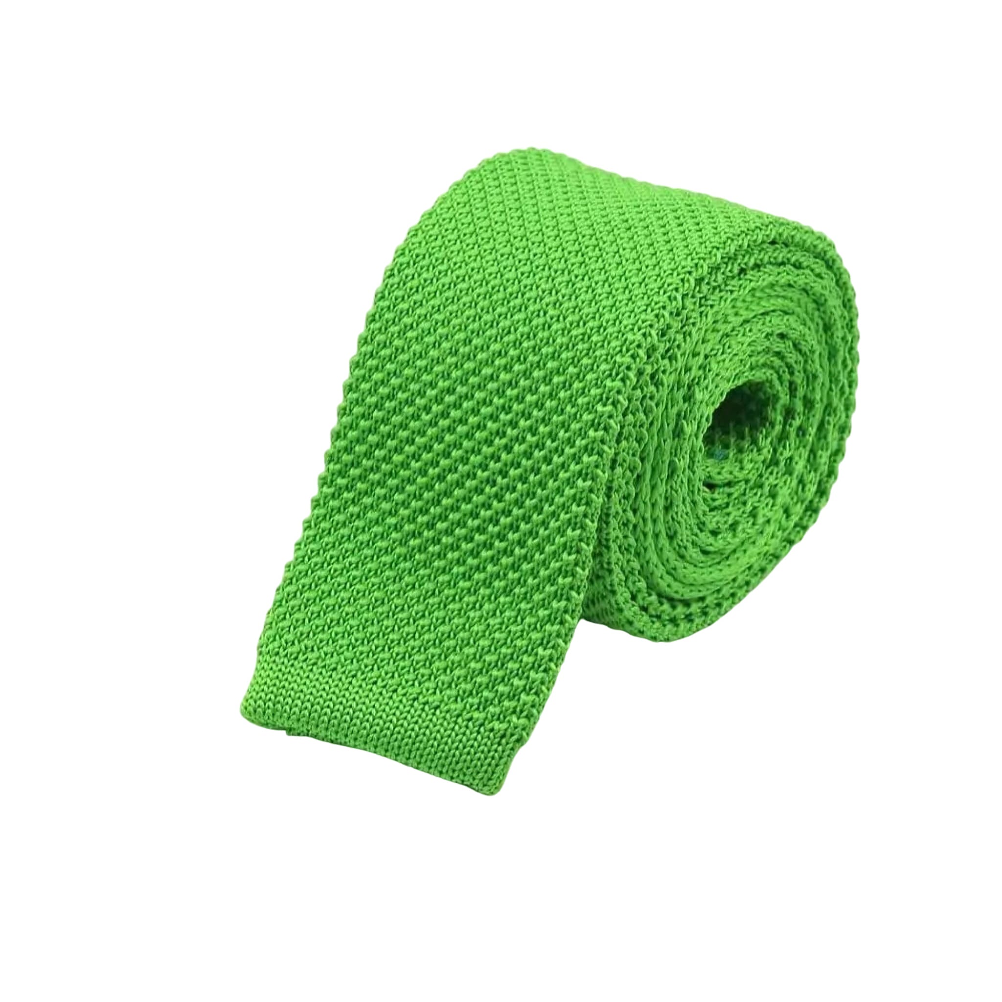 Lime Green Knitted Necktie