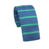 Blue Green Striped Necktie