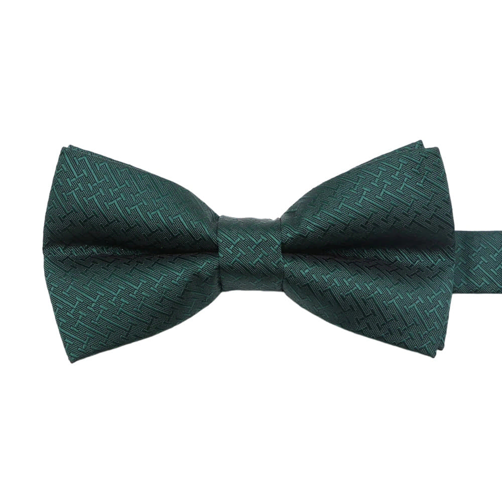 Hunter Green Green Geometric Bowtie