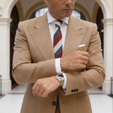 Blue With Red Striped Necktie