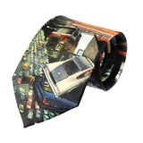 Black Multicolor Vehicle Necktie