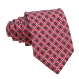 Red With Blue Checkered Necktie