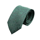 Green Green Paisley Necktie