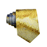 Sea Green Yellow Abstract Necktie